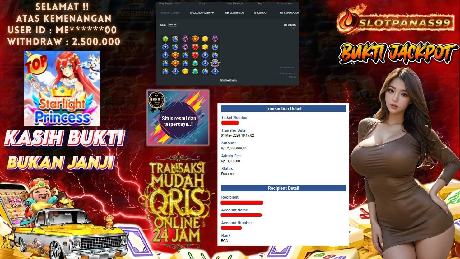 SLOTPANAS99 JACKPOT SLOT STARLIGHT PRINCESS
